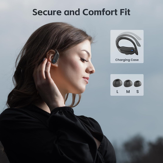 Wireless Earbuds Bluetooth 5.3 Headphones with HD Stereo Sound, Noise Reduction, Touch Controls and Charging Case