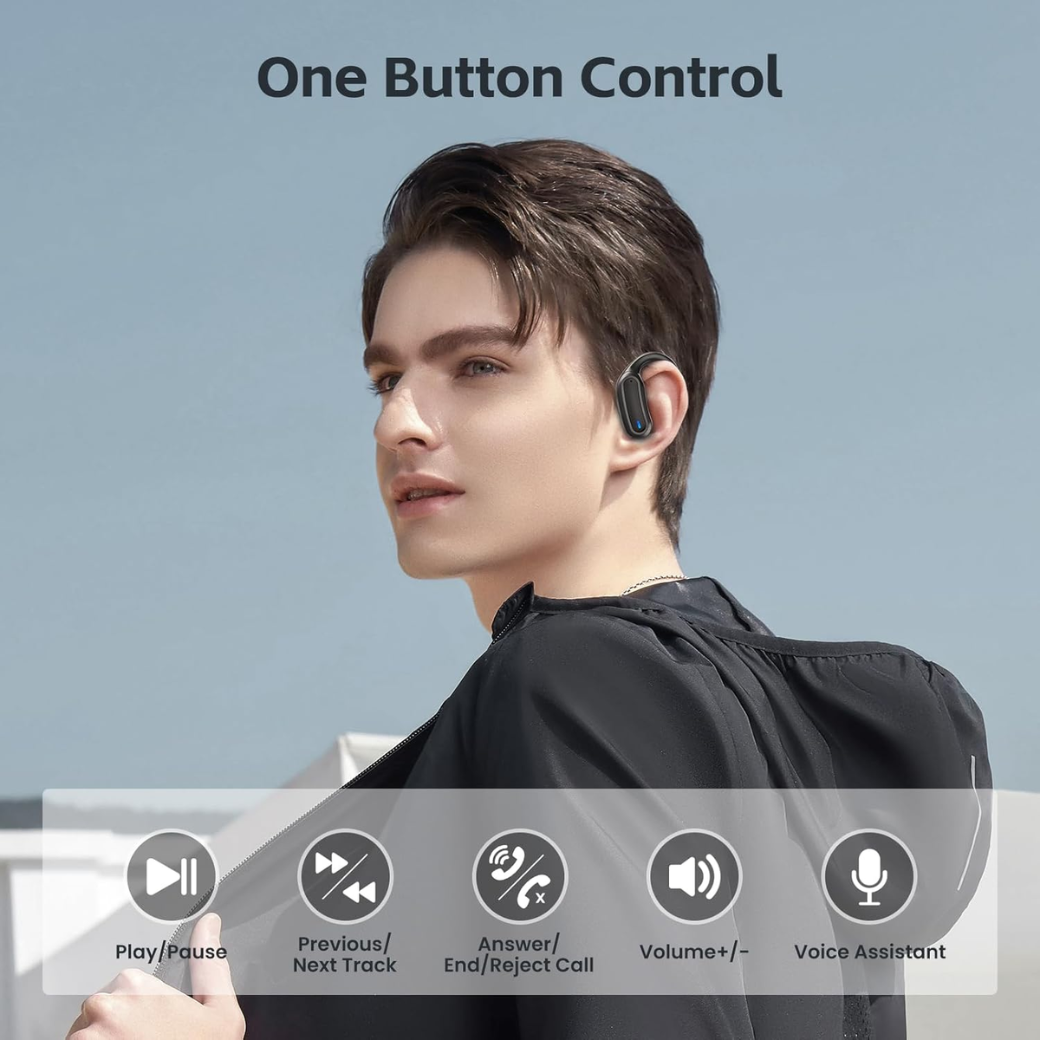 Wireless Earbuds Bluetooth 5.3 Headphones with HD Stereo Sound, Noise Reduction, Touch Controls and Charging Case