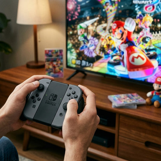 PowerA Joy-Con Comfort Grip for Nintendo Switch-OLED Model, Nintendo Switch And Nintendo Switch Lite - Black, Game Controller, Gamepad, Nintendo Switch Lite