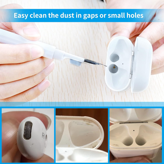 AirPods Cleaning Kit Multi-Function Earbuds Cleaner Tool Set with Brush, Pen and Cleaning Gel for Headphones and Charging Case Maintenance