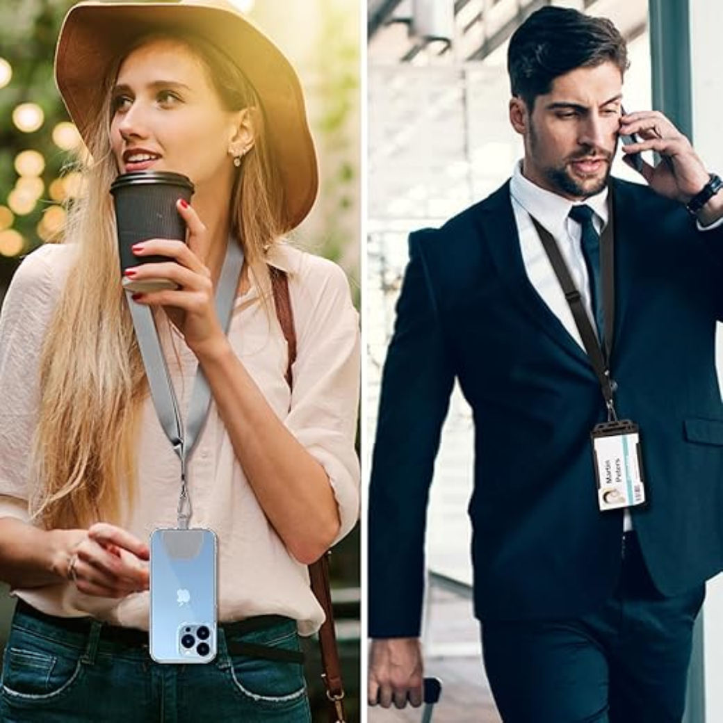 Universal Mobile Phone Chain Adjustable Crossbody Phone Strap Lanyard with Secure Anti-Drop Design for All Smartphones