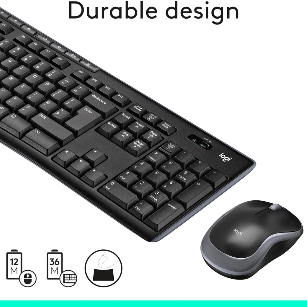 Logitech MK270 Wireless Keyboard and Mouse Combo for Windows