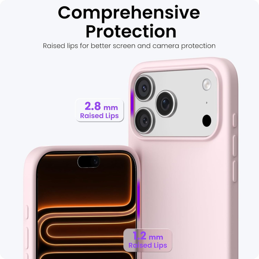 ORNARTO Compatible with iPhone 17 Pro Max 6.9 Inch Case Soft Silicone Protective Cover with Slim Shockproof Design