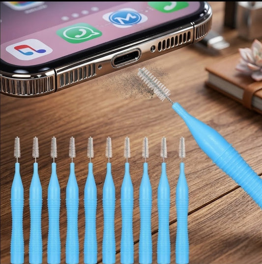 10Pcs Cell Phone Cleaning Kit, Multifunctional Mini Brushes Cleaner for 15 16 Pro Max Speaker and Receiver, Anti-Clogging Mini Cleaning Dust Remover Tools for Headphones Tablet Computer Camera