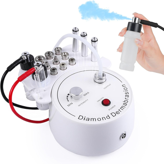 3-in-1 Diamond Microdermabrasion Facial Machine with Vacuum Spray