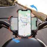 Bike Phone Holder, [Secure Lock] 8S Quick Install Anti-fall Motorbike Phone Holder, 360° Rotating Bike Phone Mount for 4.7”-6.8” Mobile Phones, Cycling Bikes Stand Fits Mountain/Scooter/Dirt