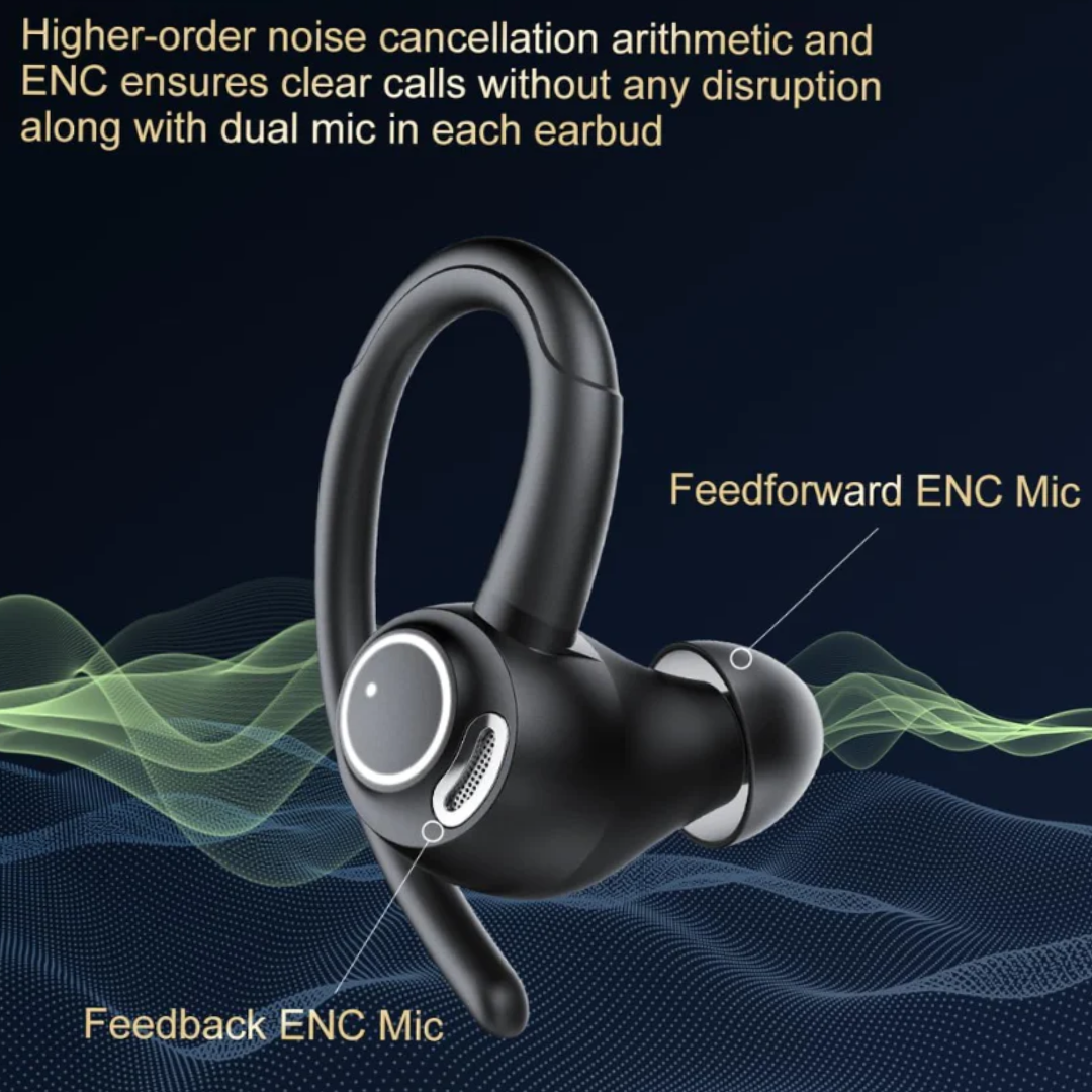 Bluetooth 5.3 Headphones, Wireless Over-Ear Stereo Headset with Deep Bass, HD Sound & Long Battery Life