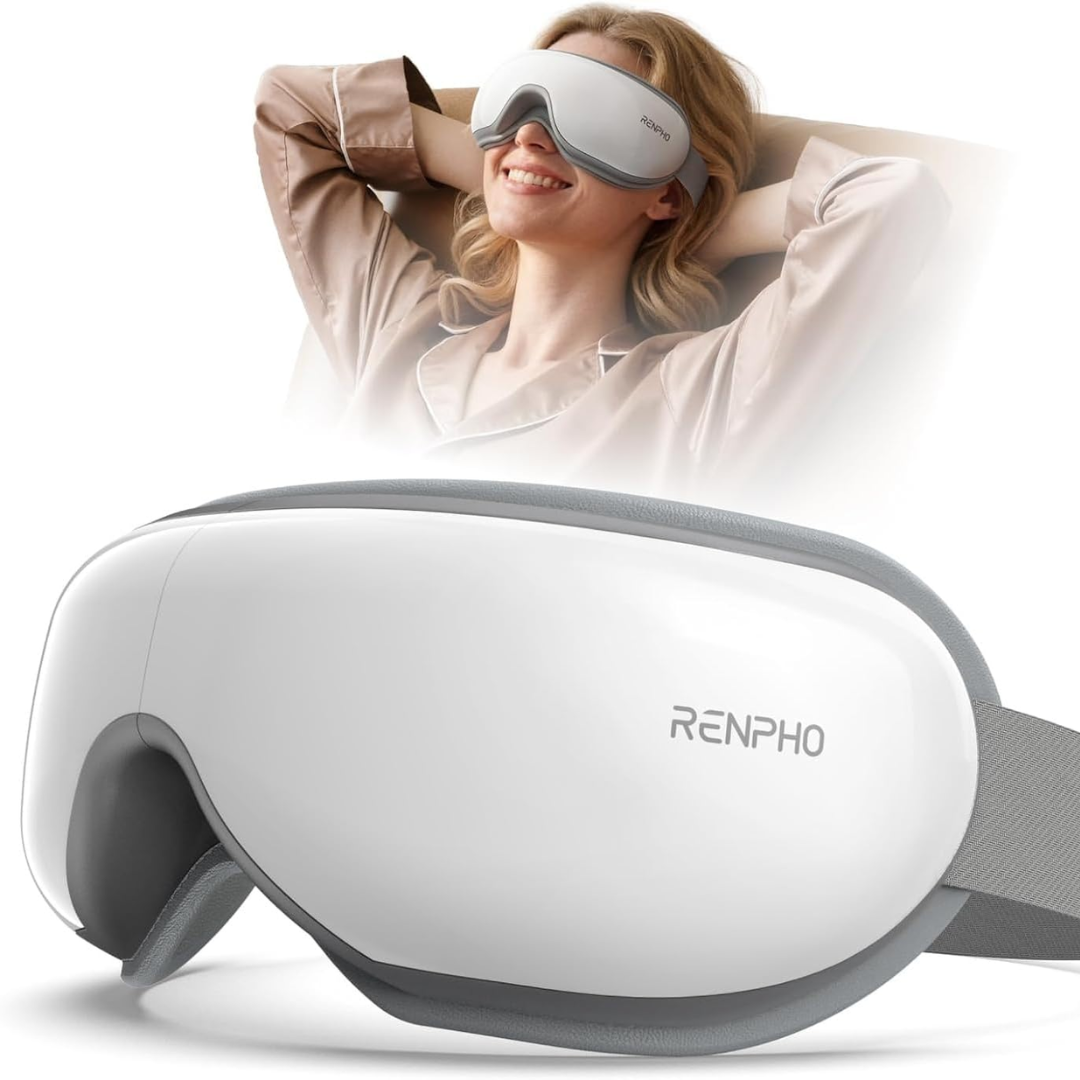 RENPHO Heated Eye Massager with Bluetooth Music for Migraine Relief & Better Sleep