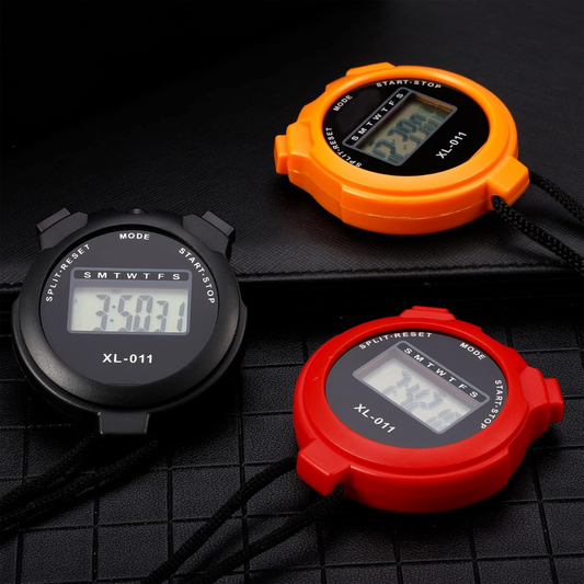 3 Pcs Digital Sports Stopwatch Set – Multi-Function Timer for Running & Training