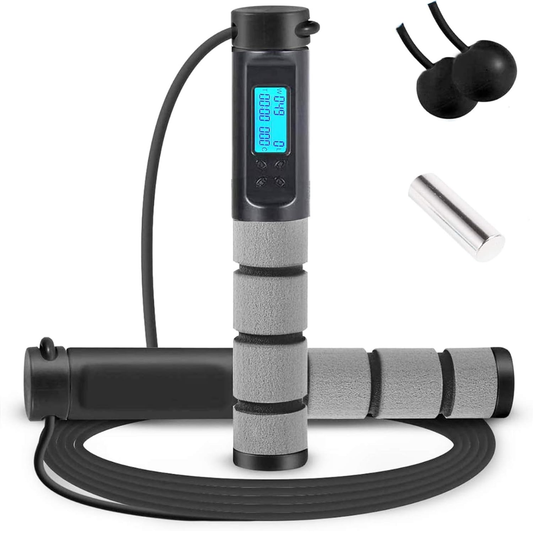 Wastou Skipping Rope – Digital Jump Rope with Calorie Counter, Adjustable Length & Non-Slip Handles