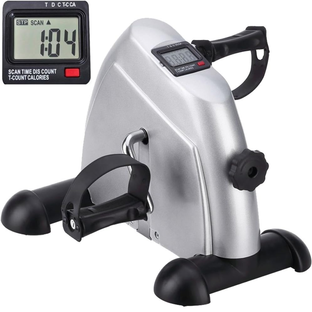 Mini Exercise Bike Portable Pedal Exerciser – Home Gym Fitness Trainer for Legs & Arms Workouts