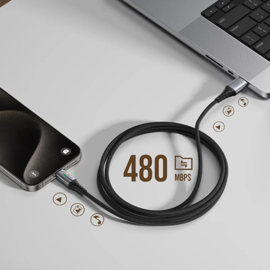 INIU USB C Fast Charging Cable 2m Type-C Charger Cable for Fast Data Sync and Power Delivery