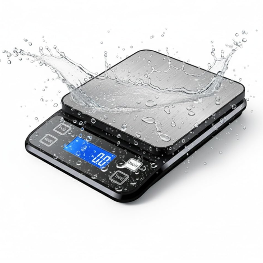 Waterproof Digital Kitchen Scale | 0.1g Precision Stainless Steel Food Scale