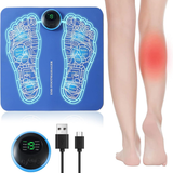 EMS Foot Massager – Foldable Electronic Foot Massage Mat with 8 Modes & 19 Intensities