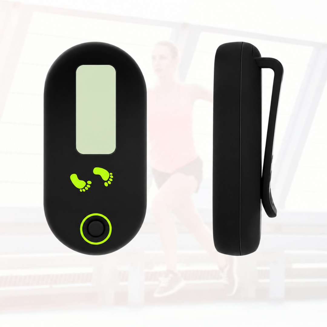 Flintronic Mini 3D Walking Pedometer – Portable Step Counter with Clip & Lanyard for Kids, Adults & Seniors