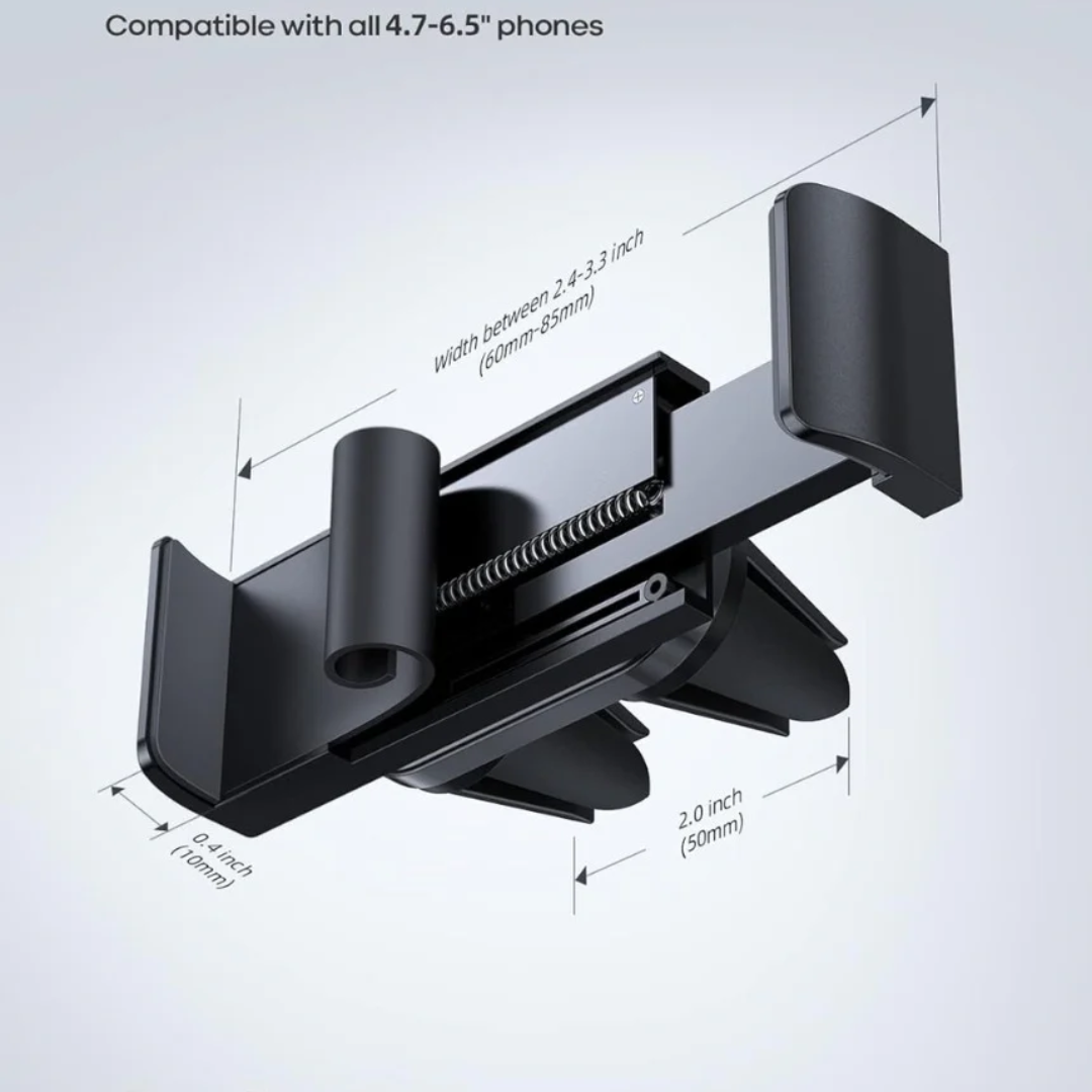 Car Phone Holder, Universal Vent Mount - 360 Rotating Air Vent Cradle Stand for iPhone 17 16 15 14 Pro Max Plus Air, 13 12 Pro Max Mini, 11 Pro Xs XR X 8, Samsung S21, Mobile Phones - Black