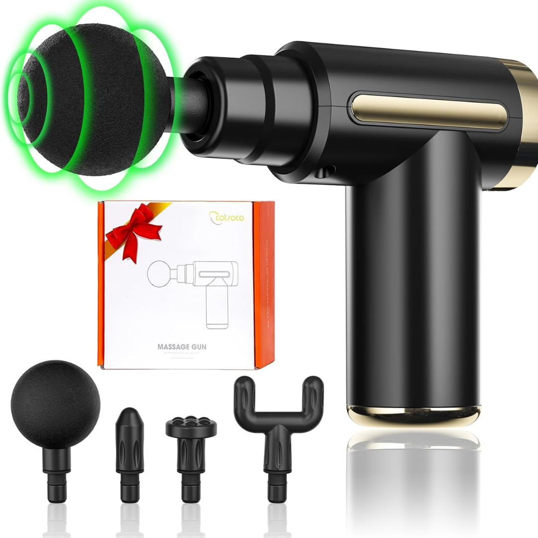 Cotsoco Massage Gun – Deep Tissue Percussion Massager for Pain Relief, Silent Motor, for Athletes & Home Use, Gift for Parents