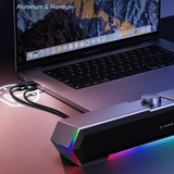 LENRUE G11 PC Speakers for Desktop, Touch Lights Computer Speakers with Surge Clear Sound, USB C/USB Powered for Computer Desktop PC Laptop Monitor