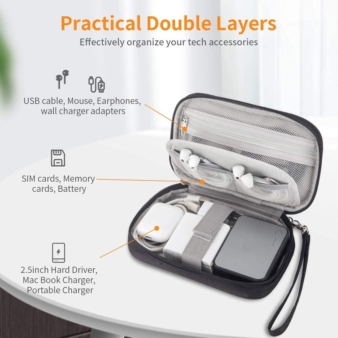 Electronic Organizer Bag - Travel Cable & Tech Accessories Storage Solution