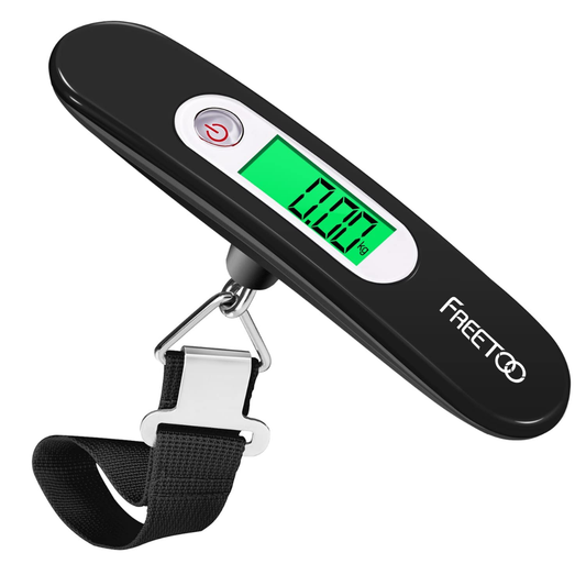 FREETOO Digital Portable Luggage Scale, 50kg/110lb Capacity with Tare Function, Multi-Unit Travel Weight Scale for Travel, Home & Outdoor Use