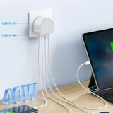 USB-C Plug UK Fast Charging Wall Adapter UK 3-Pin Type-C Power Charger for Phones, Tablets and USB-C Devices