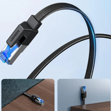 Ethernet Cable 5M, Cat 8 Internet Cable Flat High-Speed 40Gbps 2000Mhz Network Cable, Gigabit Braided RJ45 LAN Cable Patch Cord Compatible for PC/Laptop, PS5, Xbox, Modem, Router, Switch, TV
