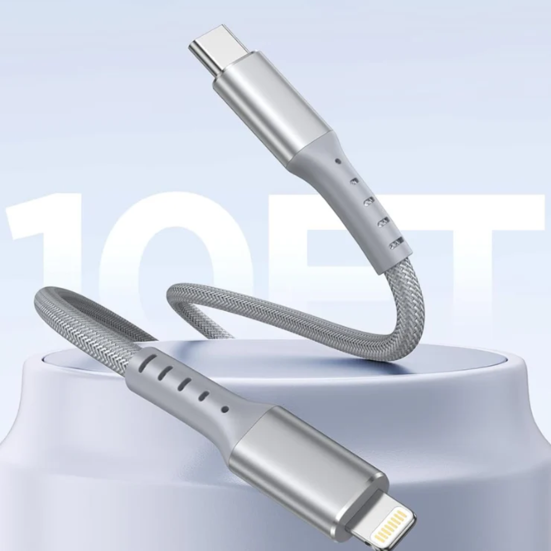 3M USB-C to Lightning Cable Fast Charging Data Sync Cable for iPhone and iPad Long Durable Charging Cord