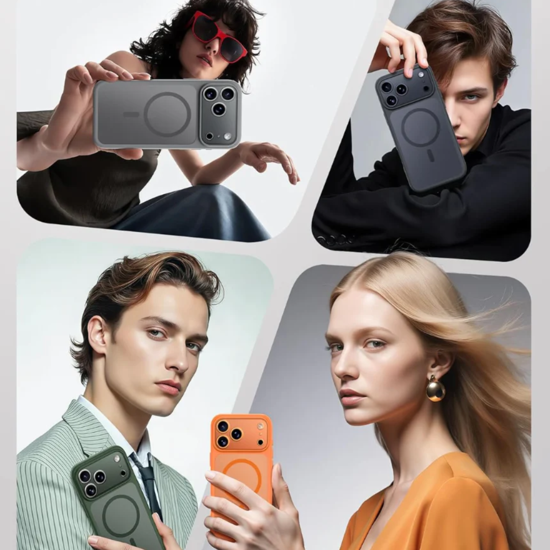 Magnetic Case for iPhone 17 Pro Max Shockproof Protective Cover with Strong MagSafe Compatibility