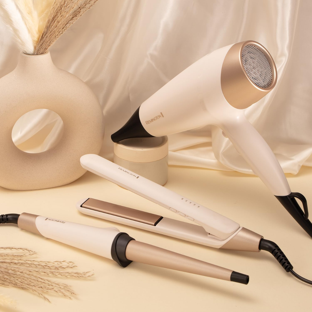 Remington Shea Soft Hair Straightener – Floating Ceramic Plates with 5 Heat Settings & Shine Care Technology