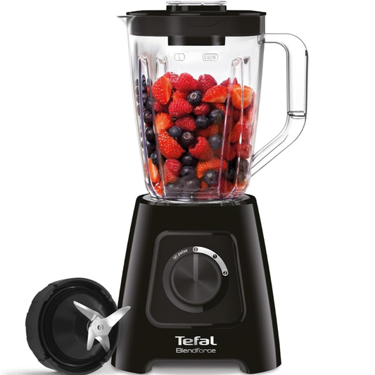 Tefal Blendforce II Blender BL420840, 600W, 2L Jug, 2 Speeds + Pulse, Ice Crush Smoothie Maker, Black