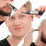 Wahl Precision Ear, Nose & Eyebrow Trimmer for Men – Dual Blade, Washable, Battery Operated, Gift for Him