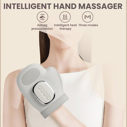 Hand Massager for Arthritis – Cordless Heat & Compression, 3 Modes, Adjustable Intensity, Wrist & Pain Relief