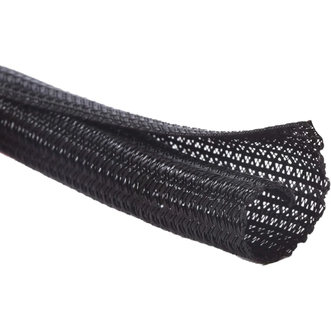 Alex Tech 10ft - 1/2 inch Cord Protector Wire Loom Tubing Cable Sleeve Split Sleeving for USB Power Cord Audio Video Cable – Protect Cat from Chewing Cords - Black