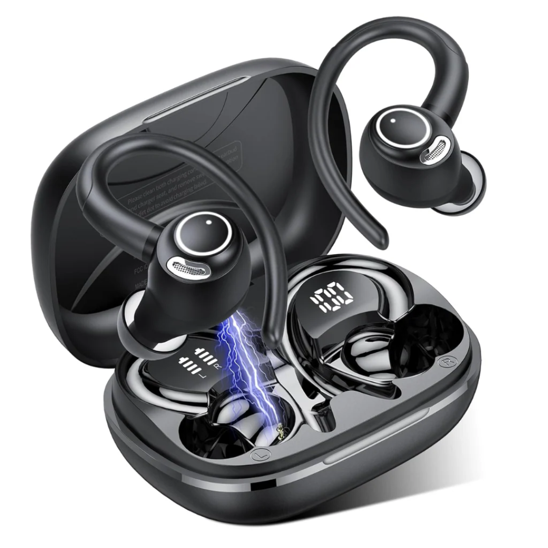 Bluetooth 5.3 Headphones, Wireless Over-Ear Stereo Headset with Deep Bass, HD Sound & Long Battery Life