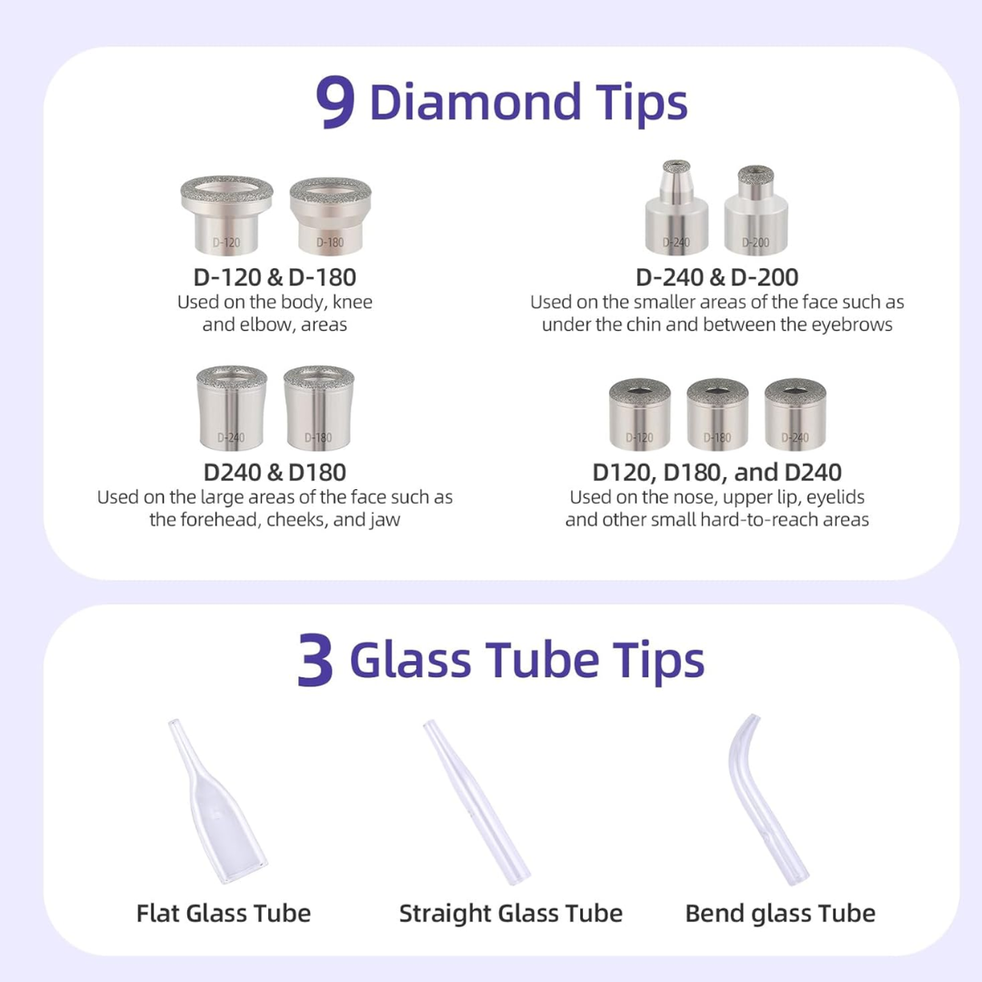 3-in-1 Diamond Microdermabrasion Facial Machine with Vacuum Spray
