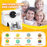 HiMont Kids Instant Print Camera 1080P with 32GB Card & Paper Rolls (Black)
