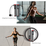 RENPHO Smart Skipping Rope – Adjustable Cordless Jump Rope with Counter & App Tracking for Fitness