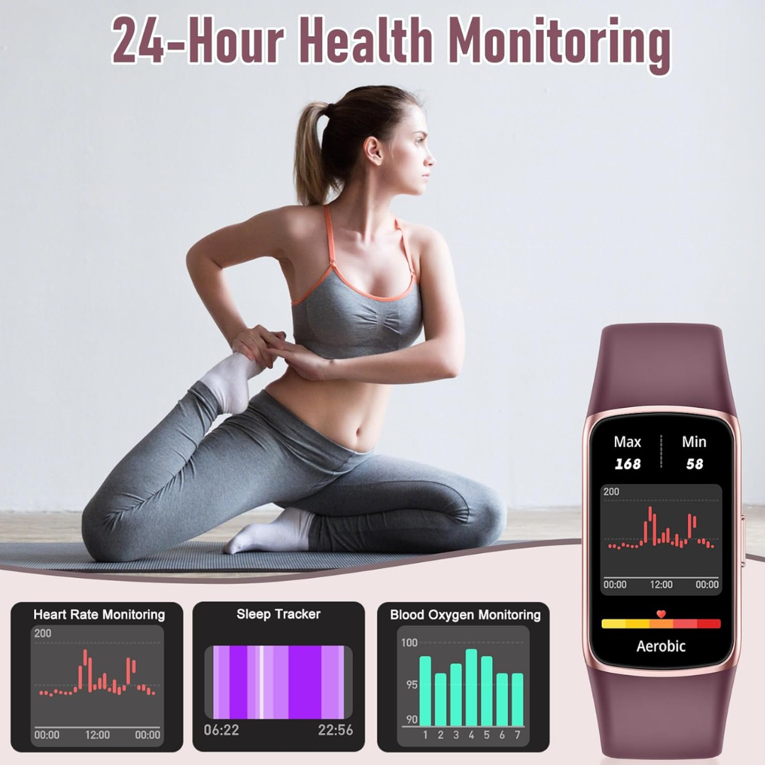 Zeacool Smart Fitness Tracker – Heart Rate & Sleep Monitor, Waterproof Sports Watch