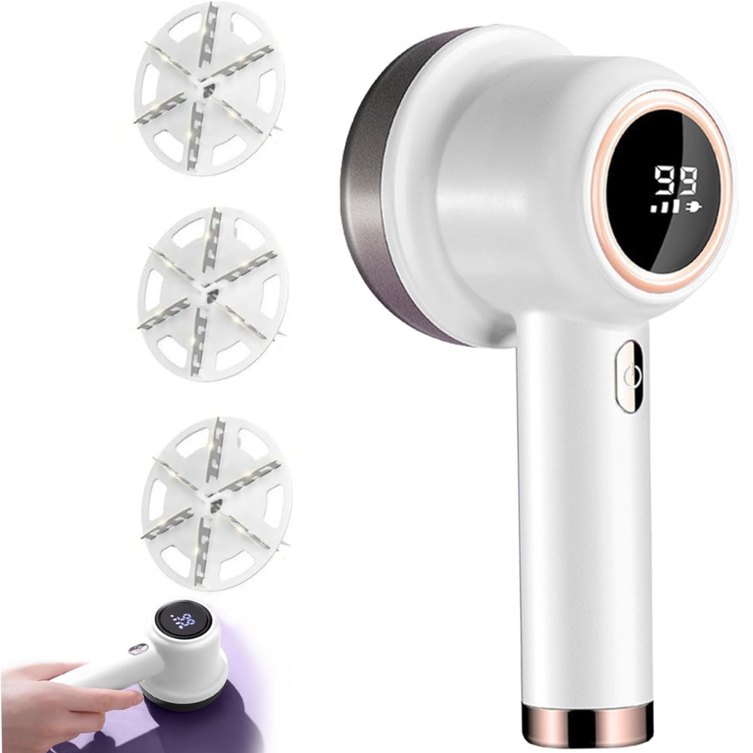 Electric Lint Remover | 3-Speed Fabric Shaver with LED Display