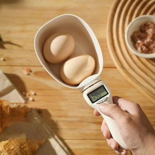 Electronic Digital Measuring Spoon Scale with LCD Display, Adjustable Food Scoop, 800g Capacity, 0.1g Precision for Cooking & Baking