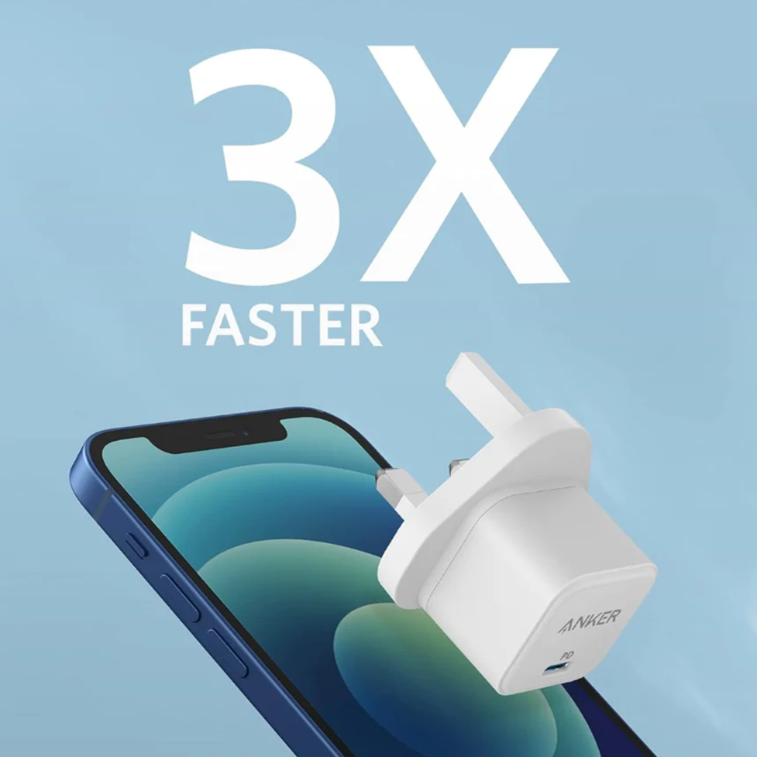 USB-C Plug Fast Charging Wall Adapter Type-C Power Charger for Phones, Tablets and USB-C Devices Compact Travel Design
