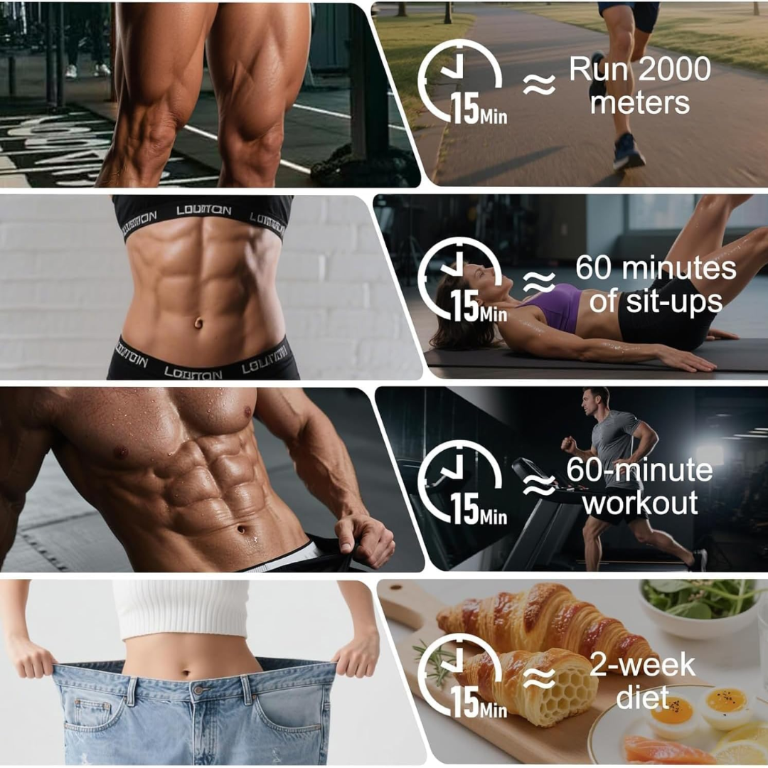 Portable EMS Muscle Stimulator – USB Rechargeable Full Body Toning Device
