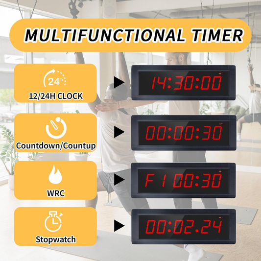 3 Pcs Digital Sports Stopwatch Set – Shockproof Timer with Lap Split, Alarm & Countdown Function