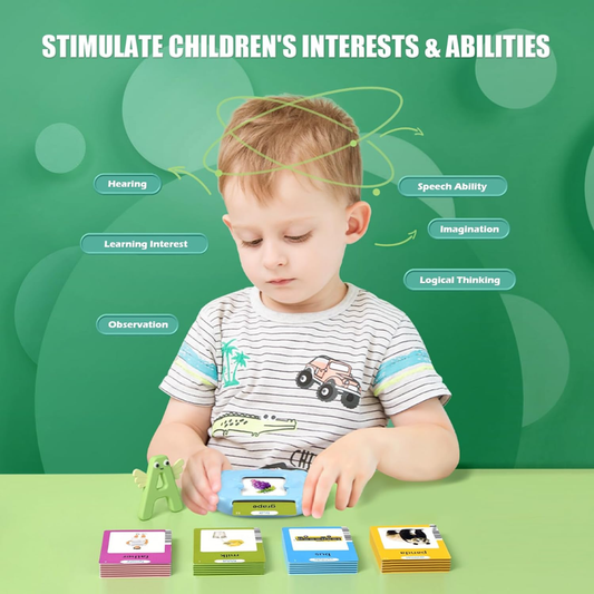 Talking Flash Cards for Toddlers – Educational Montessori Learning Toy with 510 Words for Kids Ages 2–6