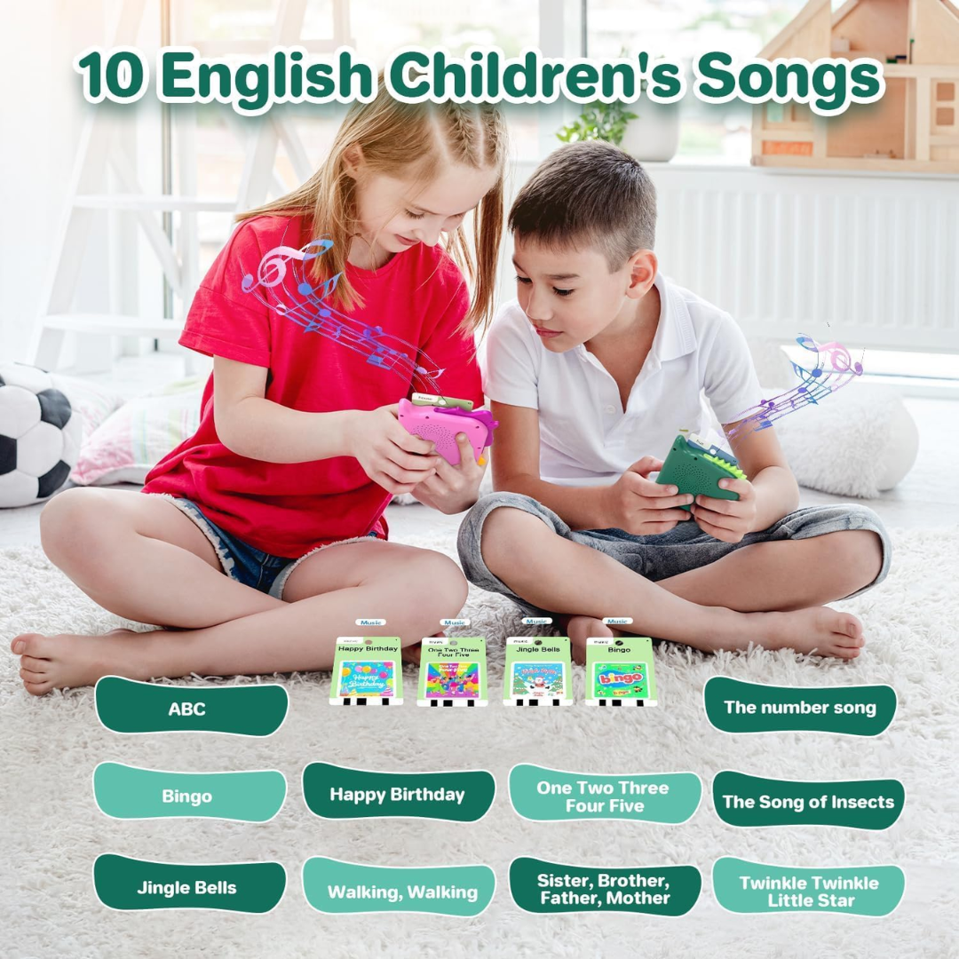 420 Words Talking Flash Cards for Toddlers (3–6) – Montessori Learning & Speech Therapy Toy (210 Cards, Green)