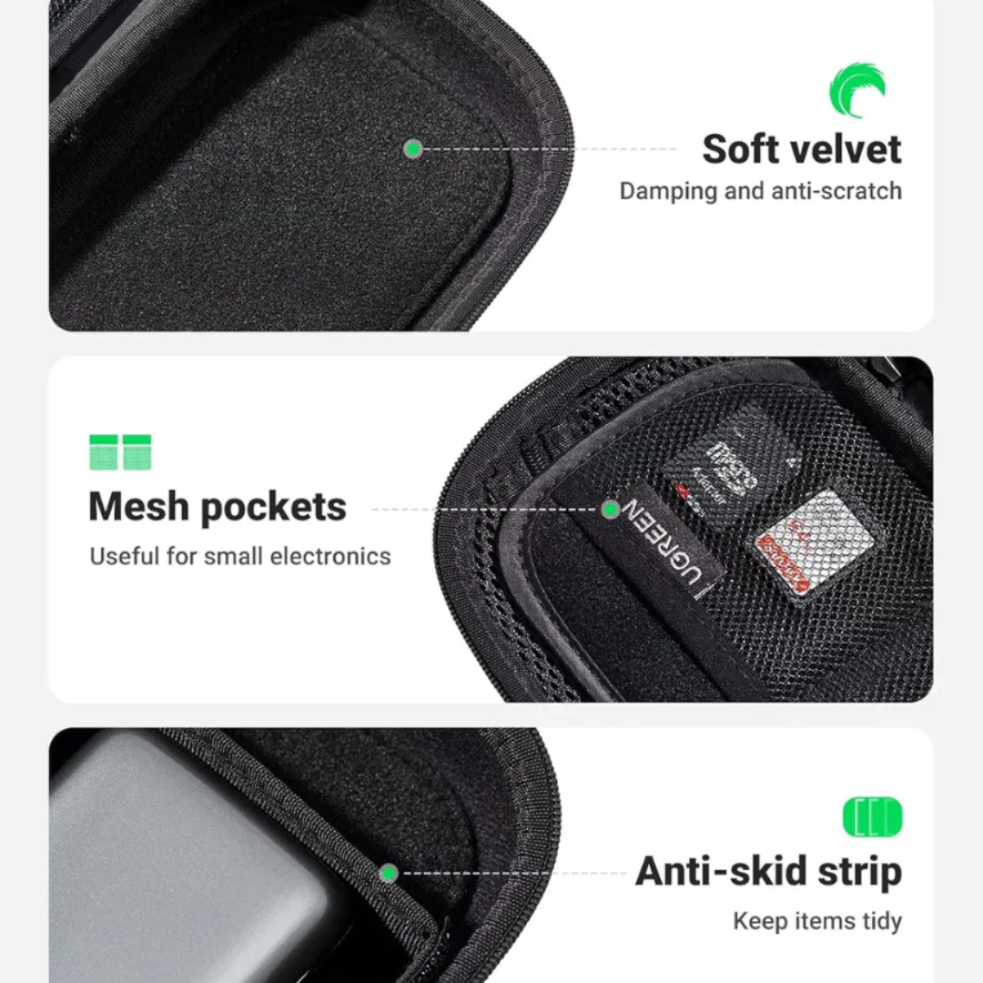 UGREEN Travel Accessories Bag Waterproof Electronics Organizer Case for Cables, Chargers, Power Banks and Small Gadgets