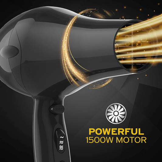 Wahl PowerPik 2 Hair Dryer for Women – Afro Hair Dryer with Pik Attachment & Anti-Frizz Styling, Black