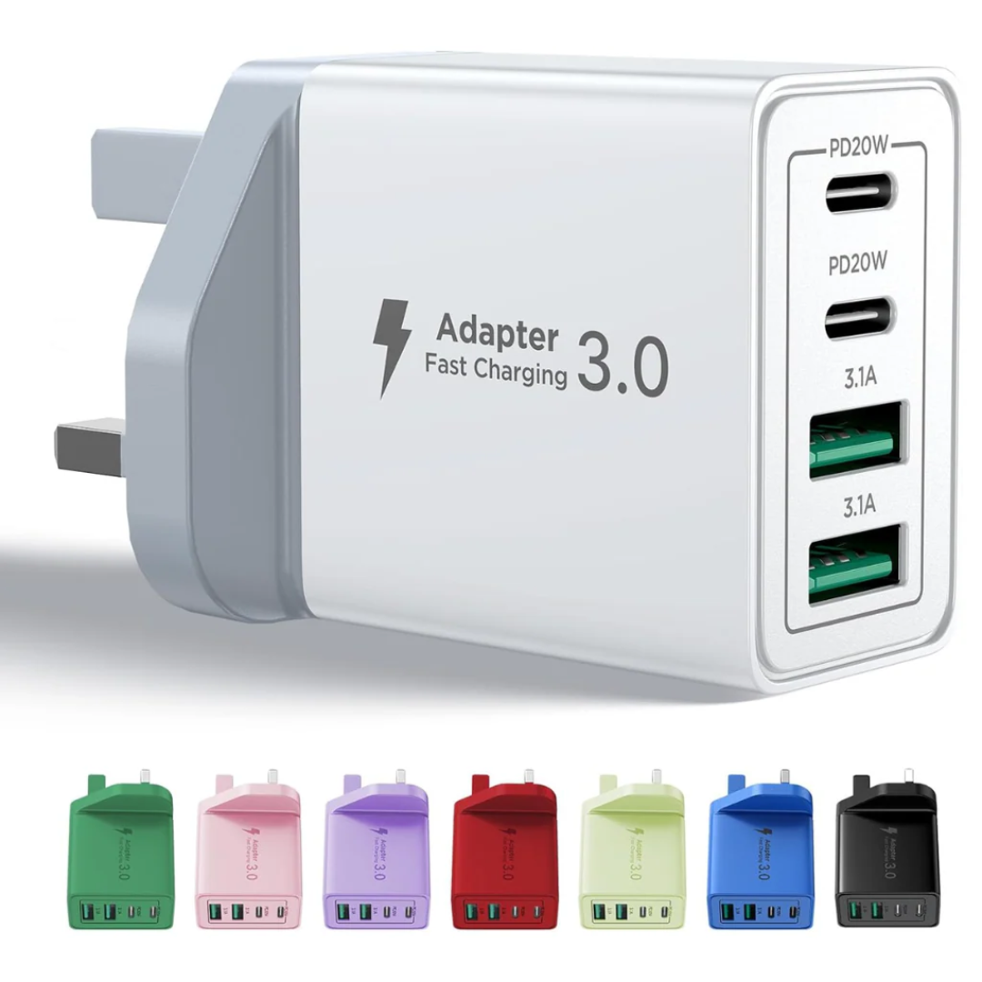 USB-C Plug Fast Charger, High-Speed Wall Adapter with Quick Charge Support for Smartphones, Tablets & USB-C Devices