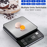 Waterproof Digital Kitchen Scale | 0.1g Precision Stainless Steel Food Scale
