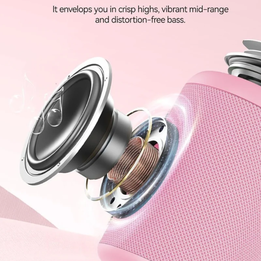 AY Portable Bluetooth Speaker with Lights, Powerful Crystal Clear Sound, IPX5 Waterproof, All Day Playtime, AUX&TF-Card Input, Bluetooth 5.3